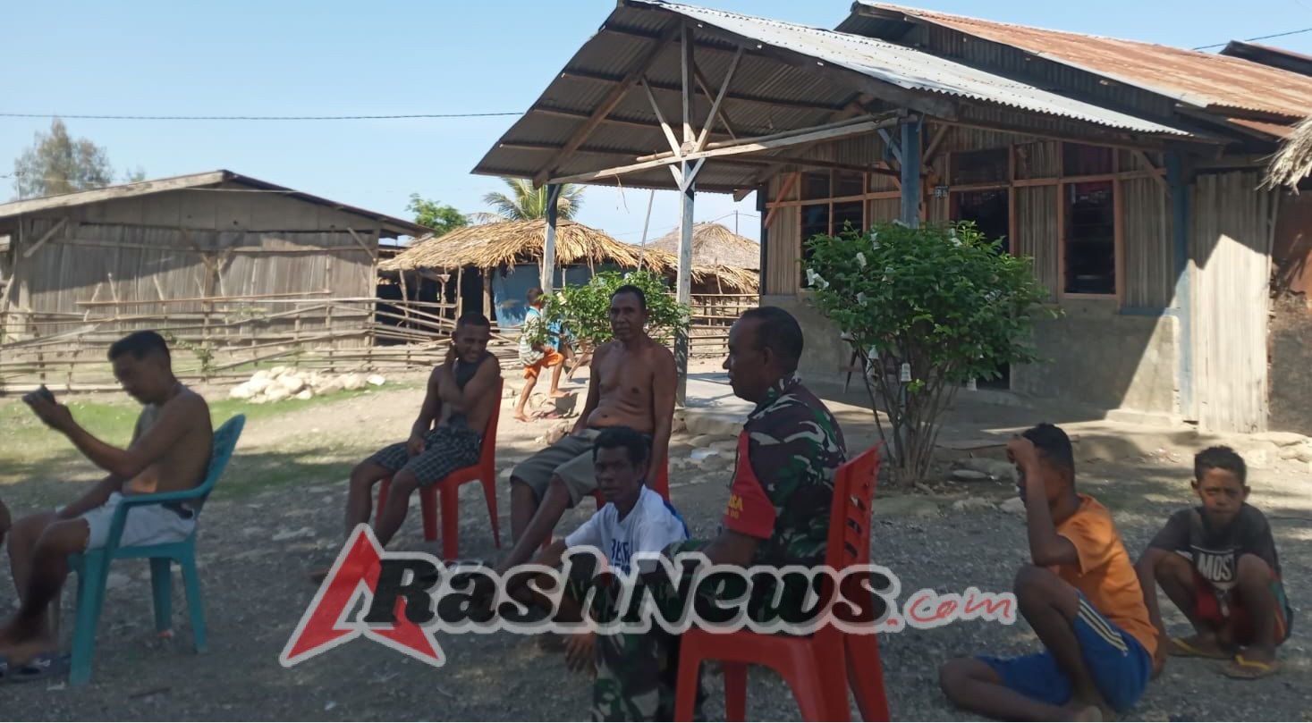 Babinsa Jadi Teladan, Sertu Mario Dearaujo Turun Langsung Dorong Semangat Gotong Royong