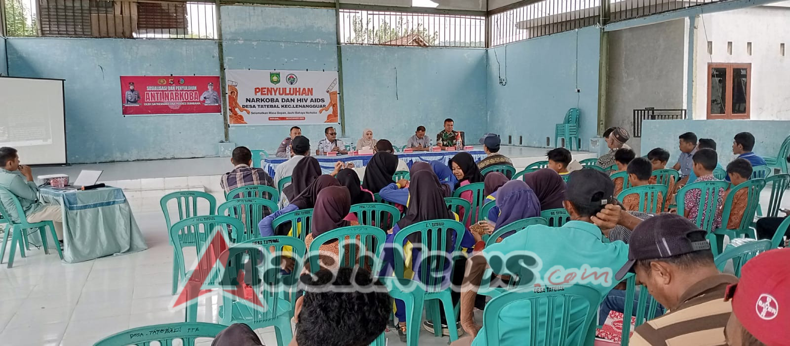 Tingkatkan Kesadaran Masyarakat, Babinsa Tatebal Hadiri Penyuluhan Bahaya Narkoba