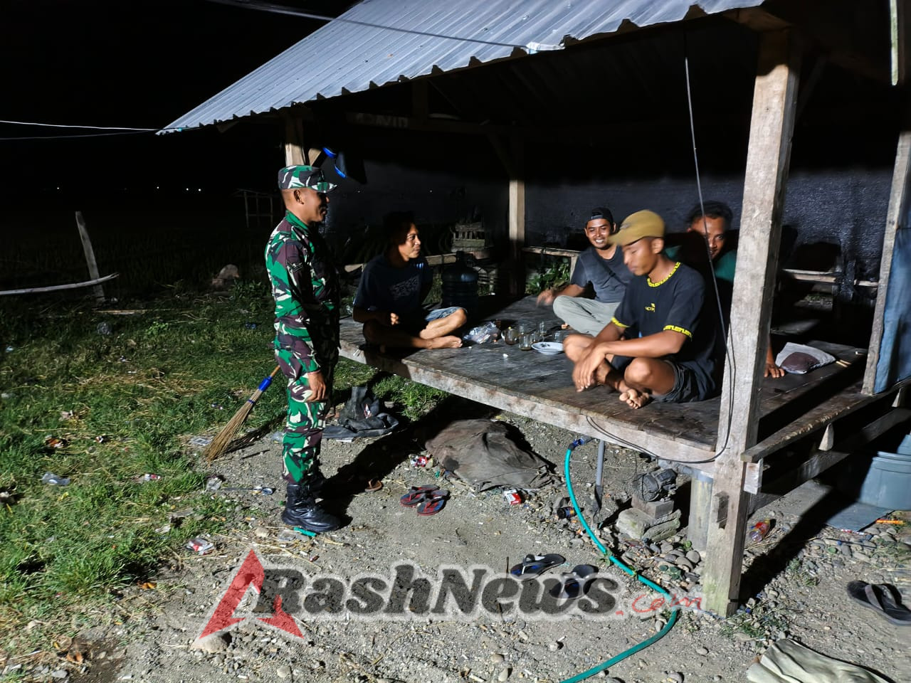 Koramil 1607-07/Lunyuk Ajak Masyarakat Bersinergi Jaga Keamanan Lingkungan