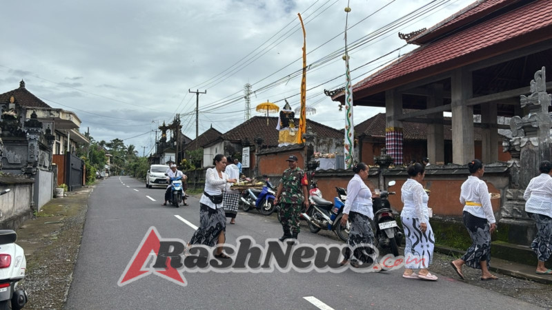 PBP Bergulir, Danramil Nusa Penida Tegaskan Droping Beras Hari Pertama Sejumlah 20.940 Kg Untuk 5 Desa