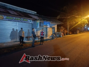 Minimalisir Gangguan Kamtibmas Malam Hari, Polsek Bebandem Gelar Blue Light Patrol