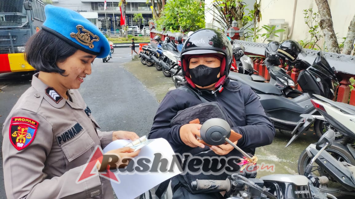 Sipropam Polres Tabanan Gelar Gaktibplin di Pintu Masuk Mako, Pastikan Disiplin Personel Tetap Terjaga