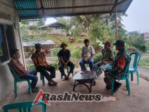 Keamanan Dusun 1 Unggu Terjaga, Babinsa Koramil 1602-04 Lakukan Pamwil