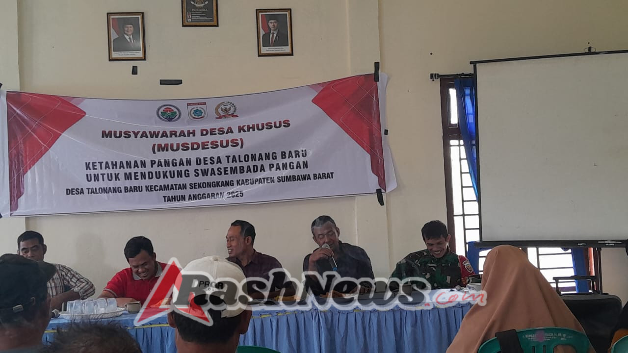 Babinsa Serda Aden Syahbudin Hadiri dan Amankan MUSDESUS Ketahanan Pangan Desa