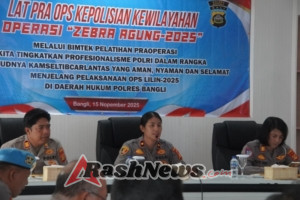 Personel Polres Bangli Antusias Ikuti Latpraops “Zebra Agung-2025”