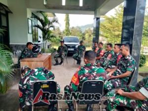 Perkuat Soliditas, Koramil 1628-04/Poto Tano Laksanakan Jam Komandan Rutin