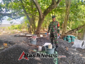 Kedepankan Pendekatan Dialogis Dan Humanis, Babinsa Kusamba Bersama Aparat Gabungan Ajak Warga Hentikan Aktivitas Tambang Batu Di Pantai Kusamba Dan Pesinggahan
