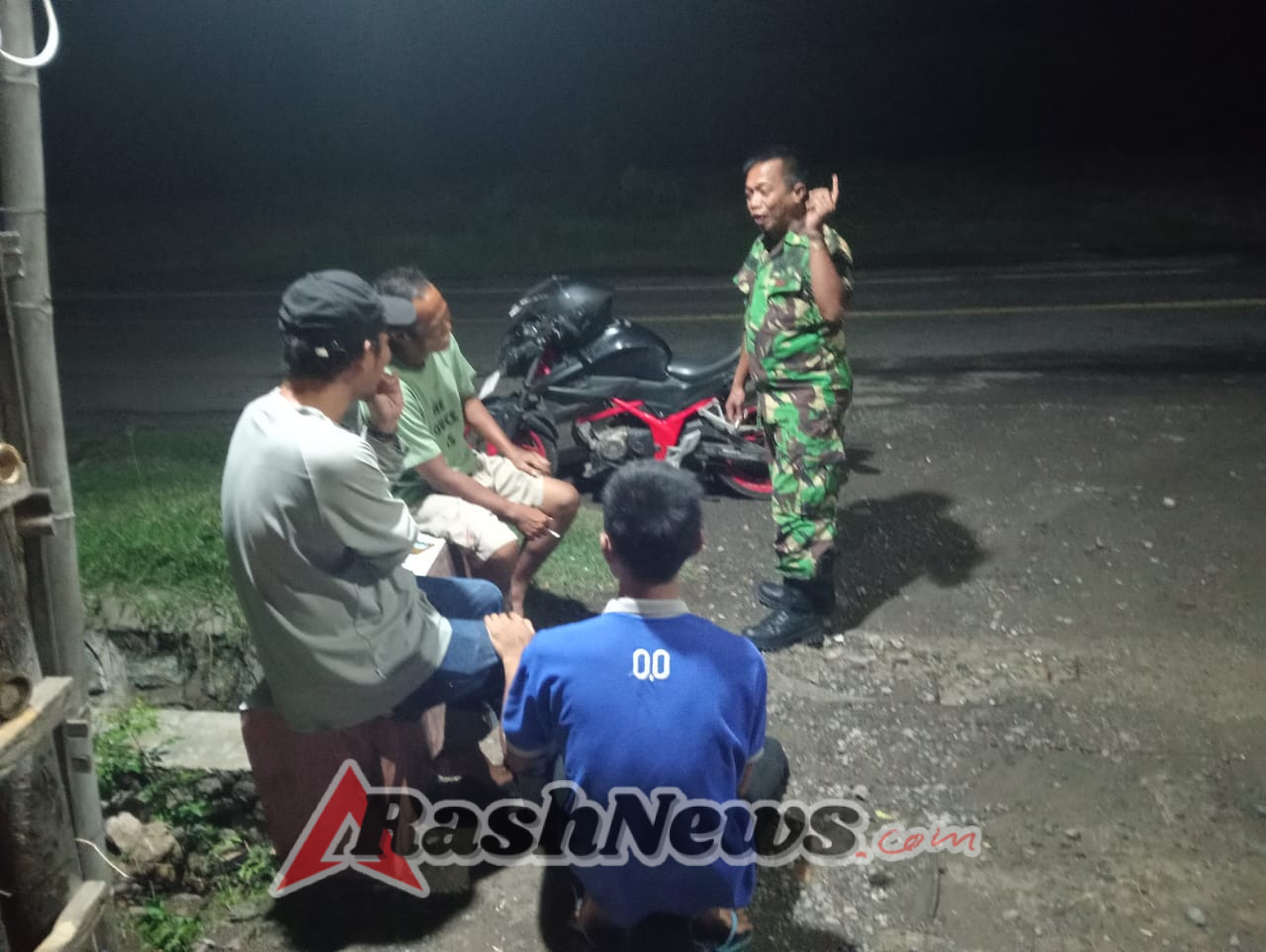 Koptu Zulkadir Arifin Turun ke Lapangan, Patroli Malam Berjalan Aman dan Lancar