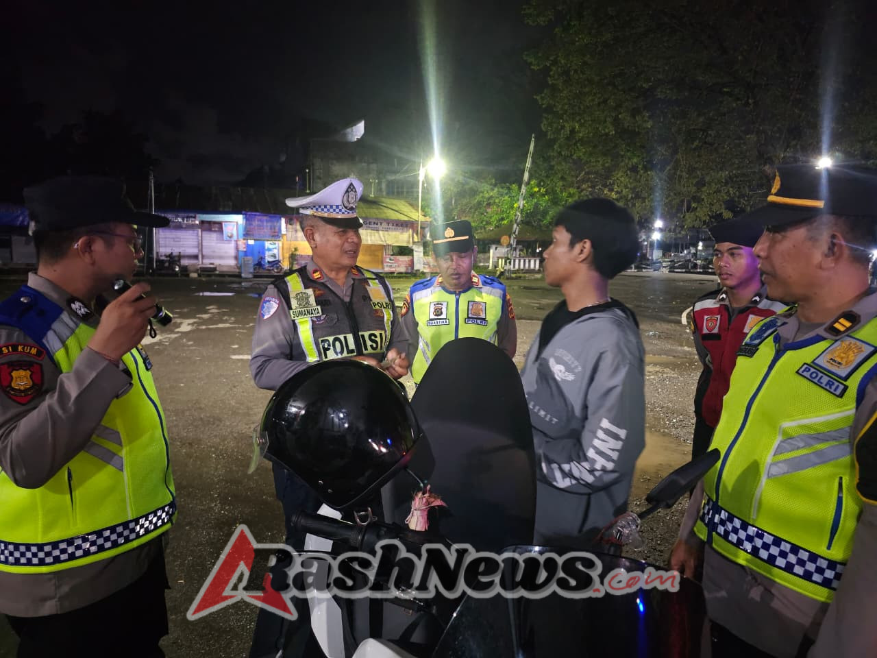 Patroli Daerah Rawan dan Pemeriksaan Ranmor, Polres Tabanan Pastikan Kamtibmas Tetap Kondusif