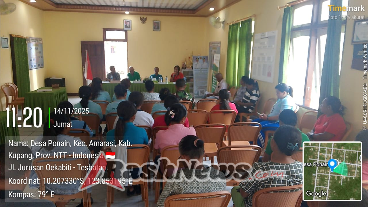 Babinsa Ponain Kawal Persiapan Lomba Posyandu Tingkat Provinsi