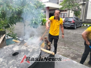 Polsek Selemadeg Gelar Kurvei Kebersihan Sambut Galungan