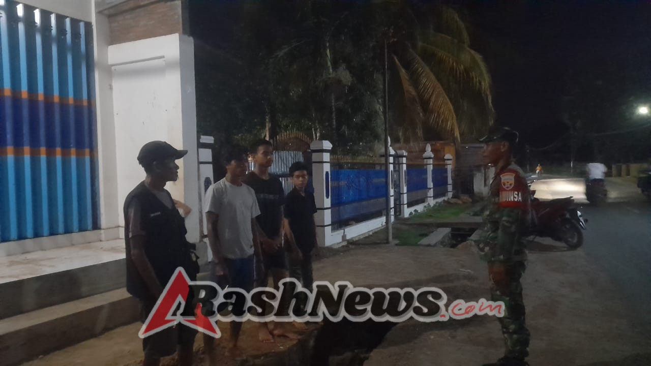 Desa Tente, Renda, Cenggu, dan Ragi Jadi Fokus Patroli Siskamling Koramil Woha