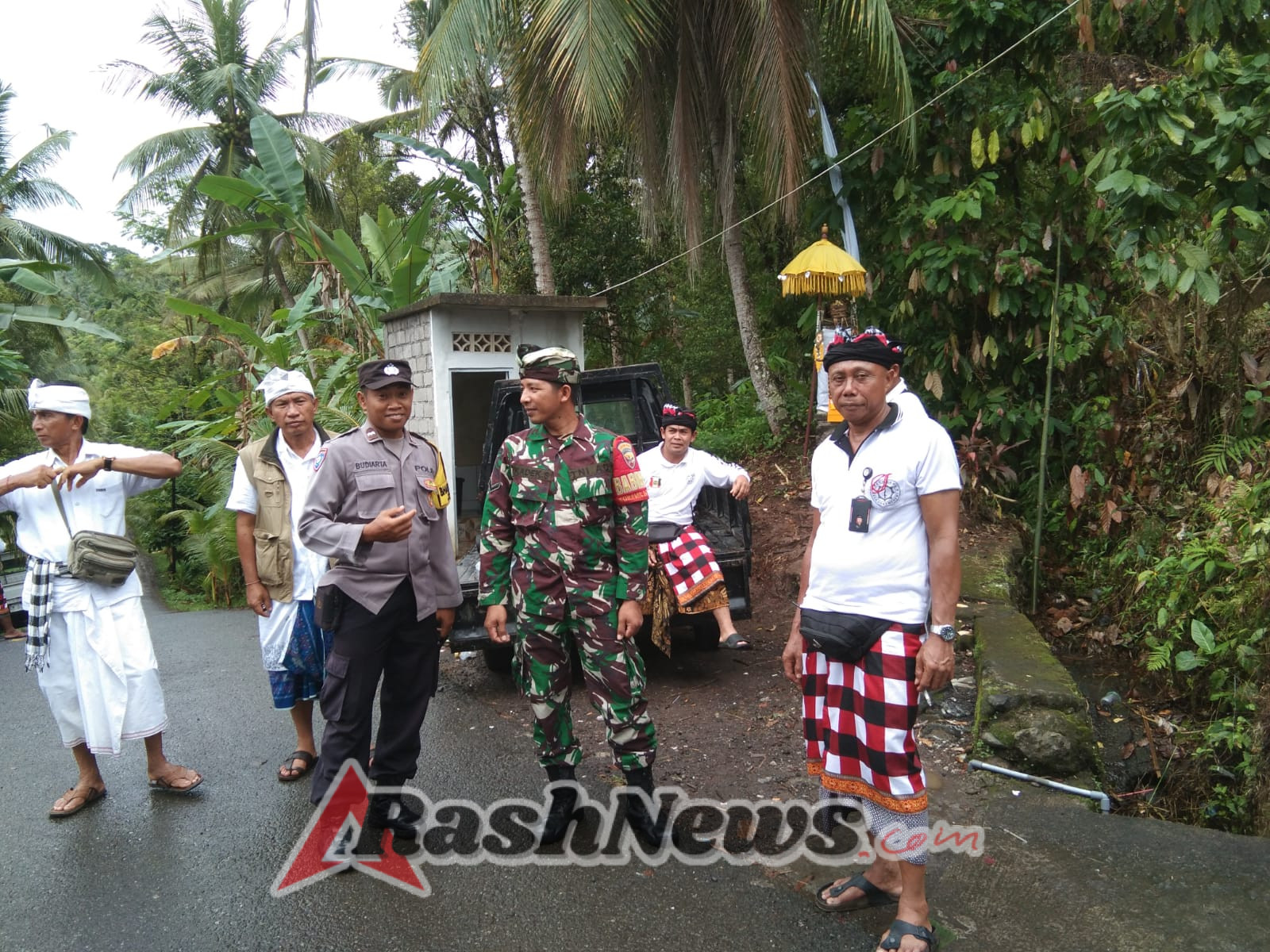 Kolaborasi TNI–Polri–Adat Sukses Jaga Kondusivitas Upacara Ngenteg Linggih di Banjar Baler Setra
