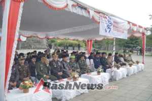 Kapolres Bangli Hadiri Upacara Serah Terima Petaka, Panji-Panji, dan Surat Sakti Gusti Ngurah Rai: Menggelorakan Semangat Kepahlawanan di Alun-Alun Kota Bangli