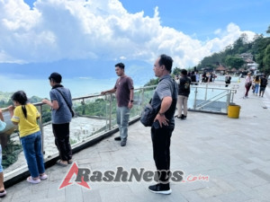 Polres Bangli Gelar Pengaturan Arus Lalu Lintas di Obyek Wisata Penelokan Kintamani di Akhir Pekan