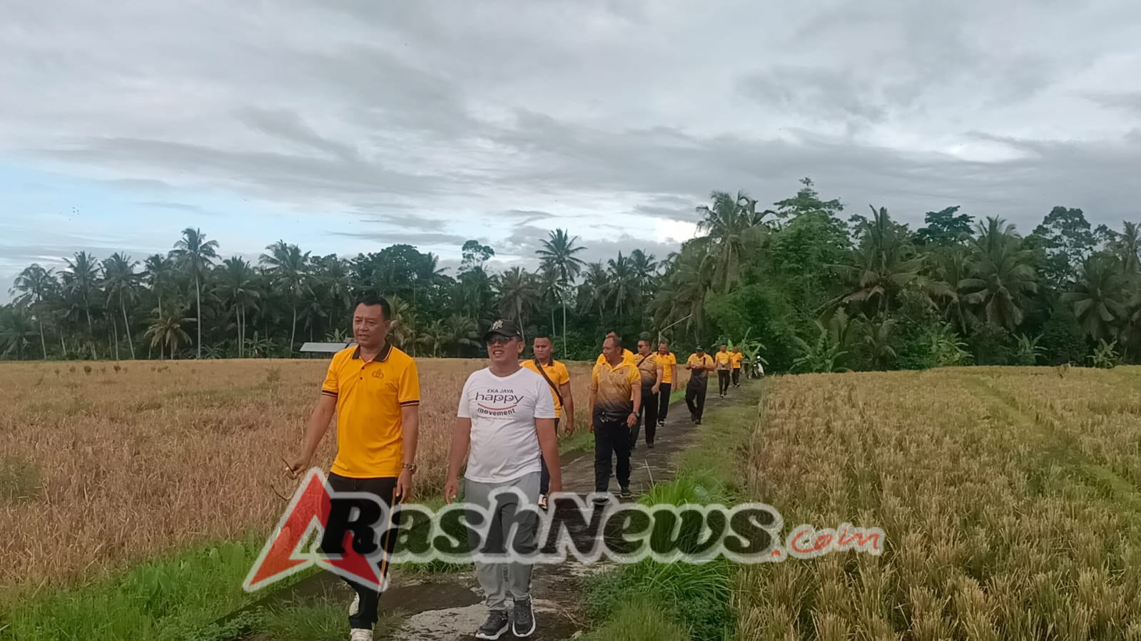 Polsek Marga Melaksanakan Olah Raga Tracking