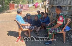 Pemantauan Wilayah, Babinsa 1618-04/Bisel Duduk Santai Bersama Warga Binaan