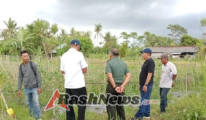 Tegaskan Komitmen Sukseskan Program KDKMP, Danramil Banjarangkan Survei Lahan Di Desa Tusan