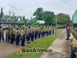Babinsa dan HW Kolaborasi: Pelatihan PBB Jelang Perkemahan PERBUMI