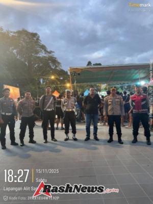 Kapolsek Tabanan Pimpin Pengamanan Ketat “Mighty Warrior Fight Night Vol. 5”