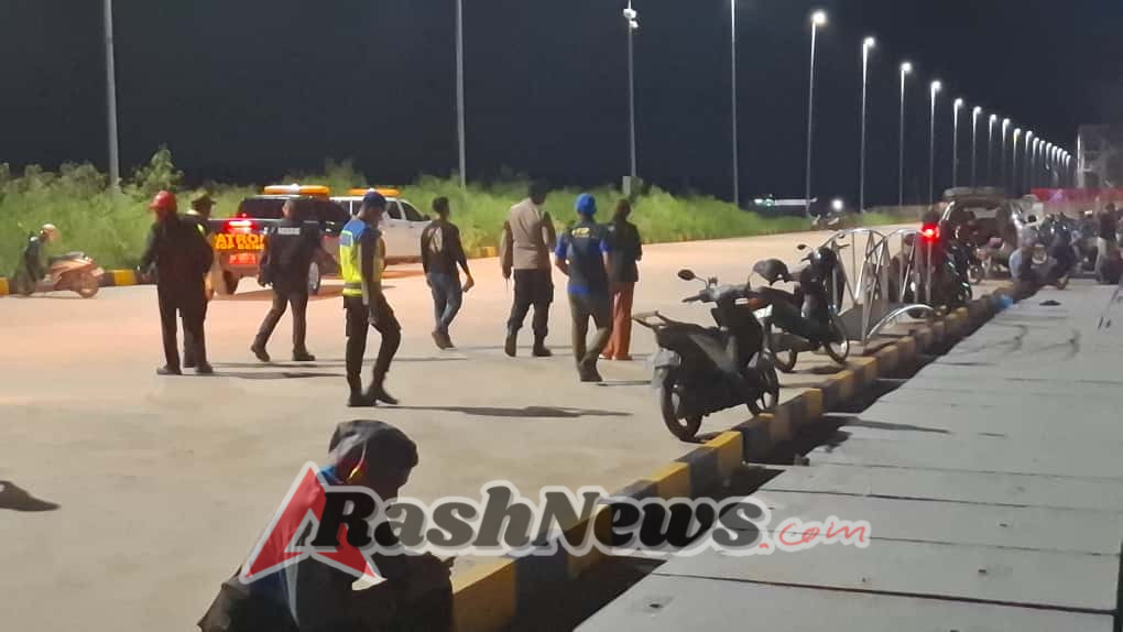 Polsek Kawasan Pelabuhan Benoa Gelar Patroli Skala Besar, Situasi Kamtibmas Terkendali dan Kondusif.