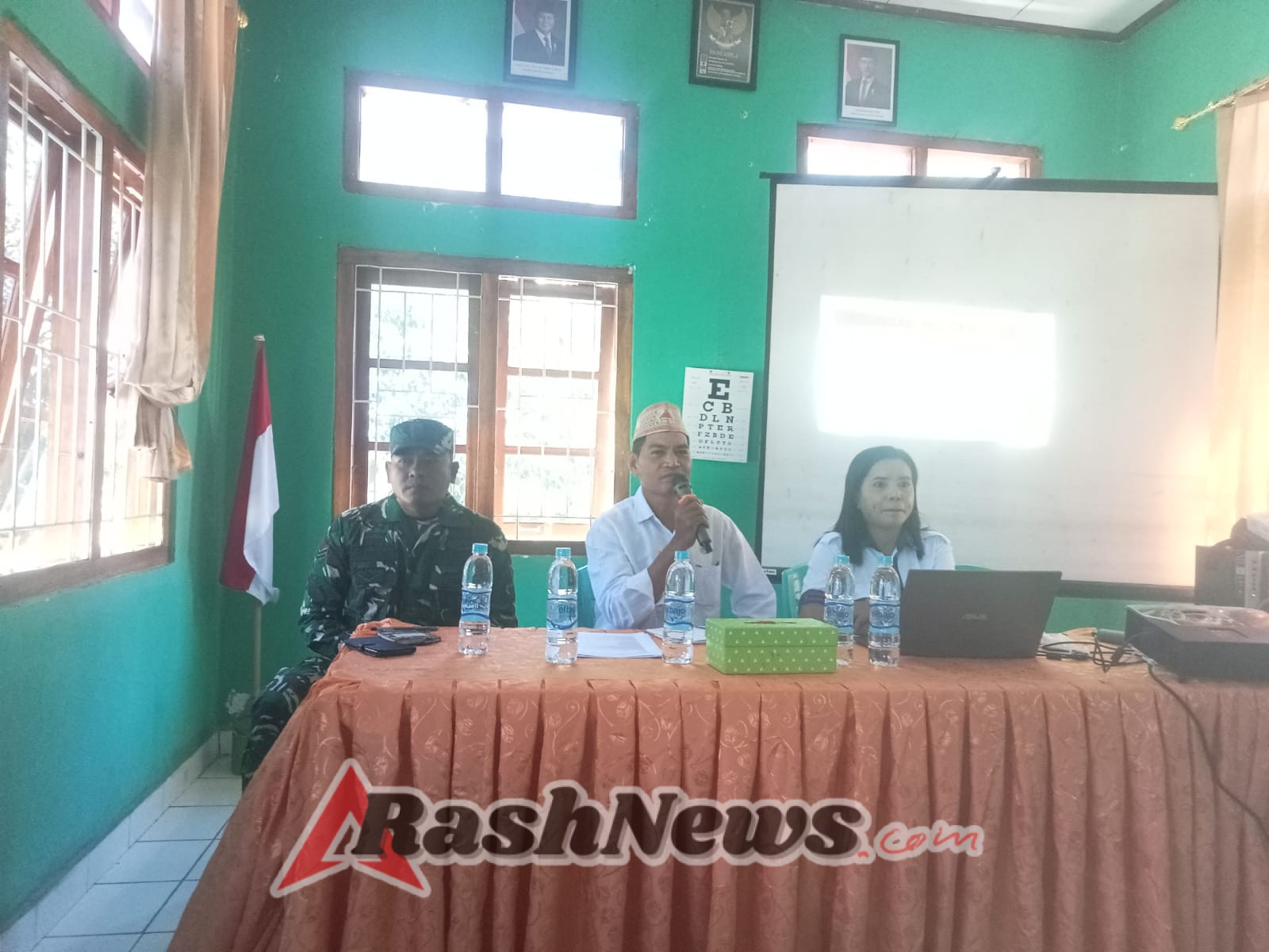 Perkuat Koordinasi, Personel Koramil 1630-02/Lembor Hadiri Undangan Lintas Sektor UPTD Puskesmas Orong