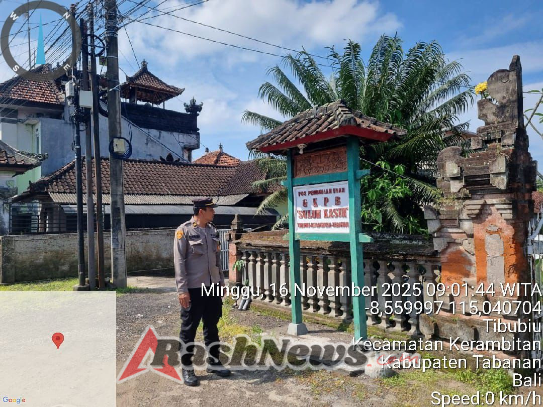 Polsek Kerambitan melaksanakan Pengamanan Ibadah Missa Mingguan Jemaat Suluh Kasih