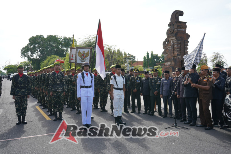 Wakapolres Gianyar Hadiri Upacara Serah Terima Pataka, Panji-Panji dan Surat Sakti I Gusti Ngurah Rai dalam Rangka Napak Tilas Tahun 2025