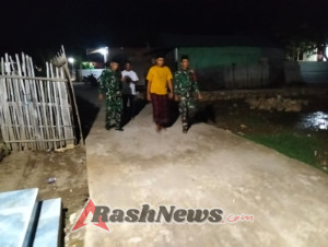 Tingkatkan Keamanan Wilayah, Koramil 1608-03/Sape Laksanakan Patroli Malam Bersama Warga