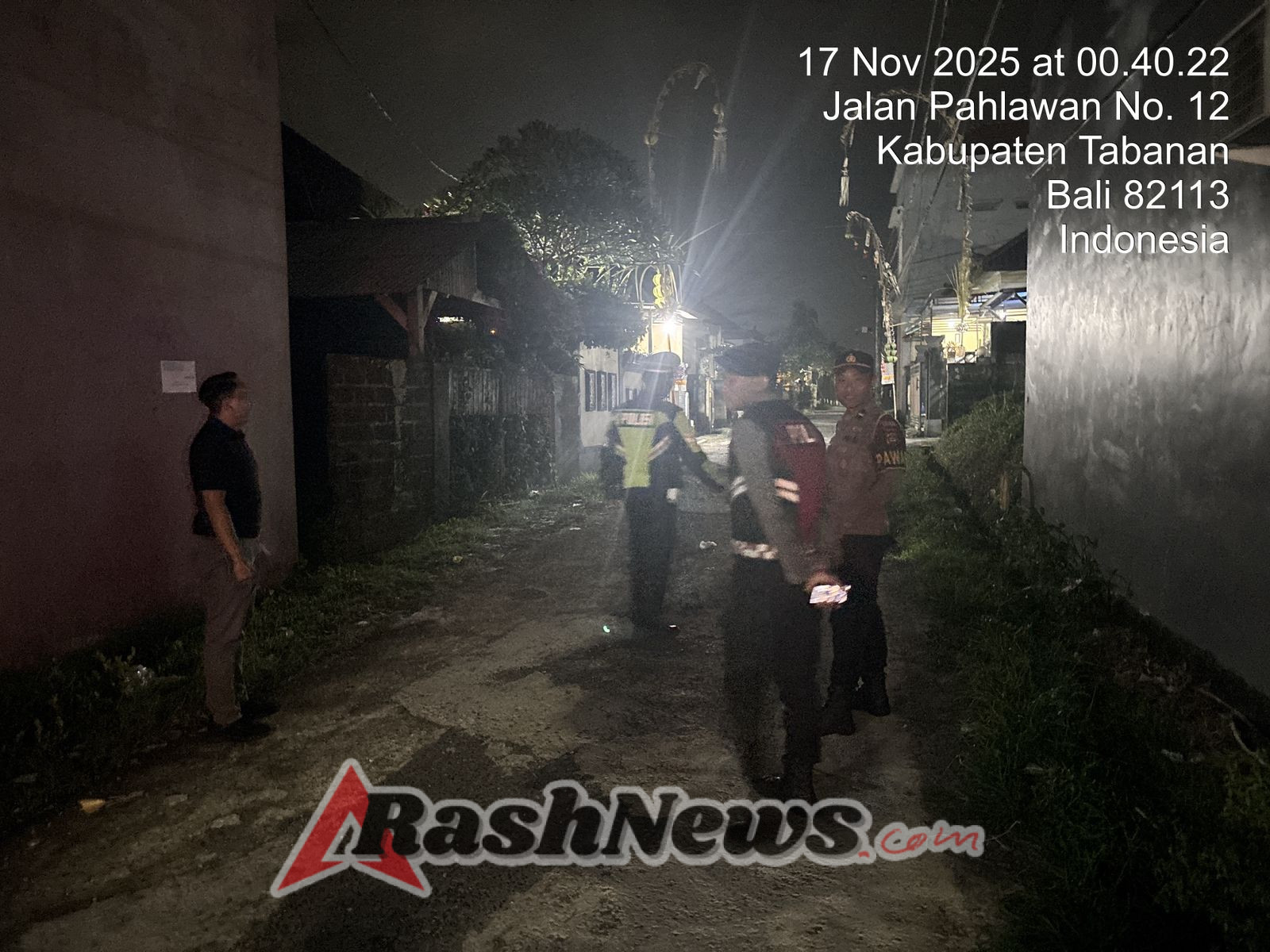 Blue Light Patrol Polres Tabanan Sasar Area Rawan, Antisipasi Kejahatan 3C di Waktu Dini Hari