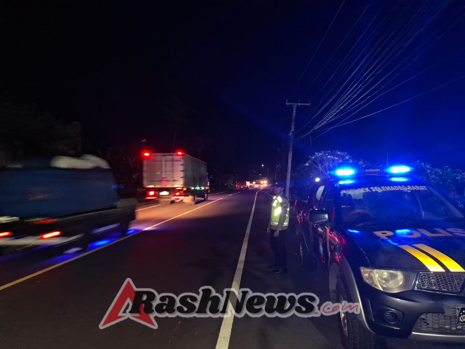 Polsek Selemadeg barat Gelar Patroli Malam Menjelang Dini Hari