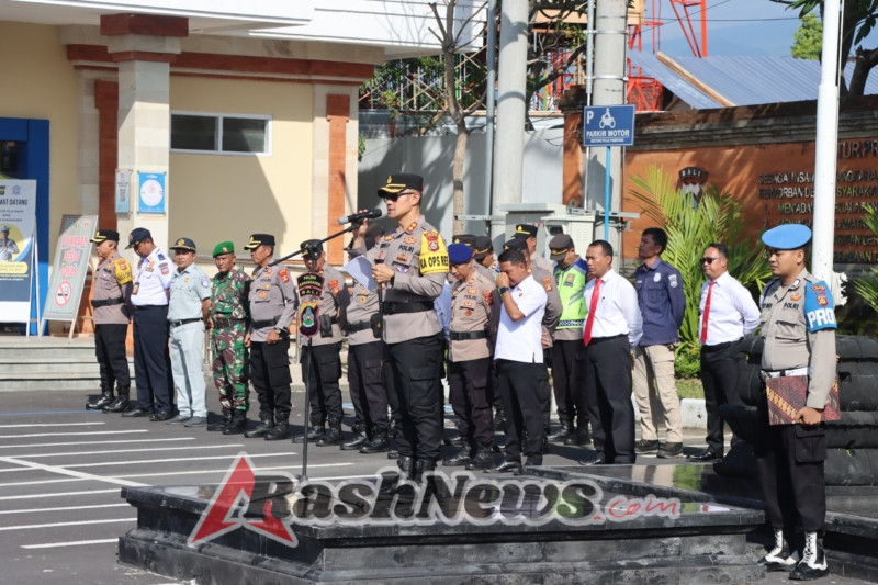 Polres Karangasem Gelar Apel Pasukan Operasi Zebra Agung 2025