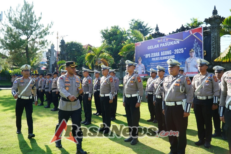Polres Klungkung Gelar Apel Operasi Zebra Agung 2025, Siap Wujudkan Kamseltibcarlantas yang Kondusif