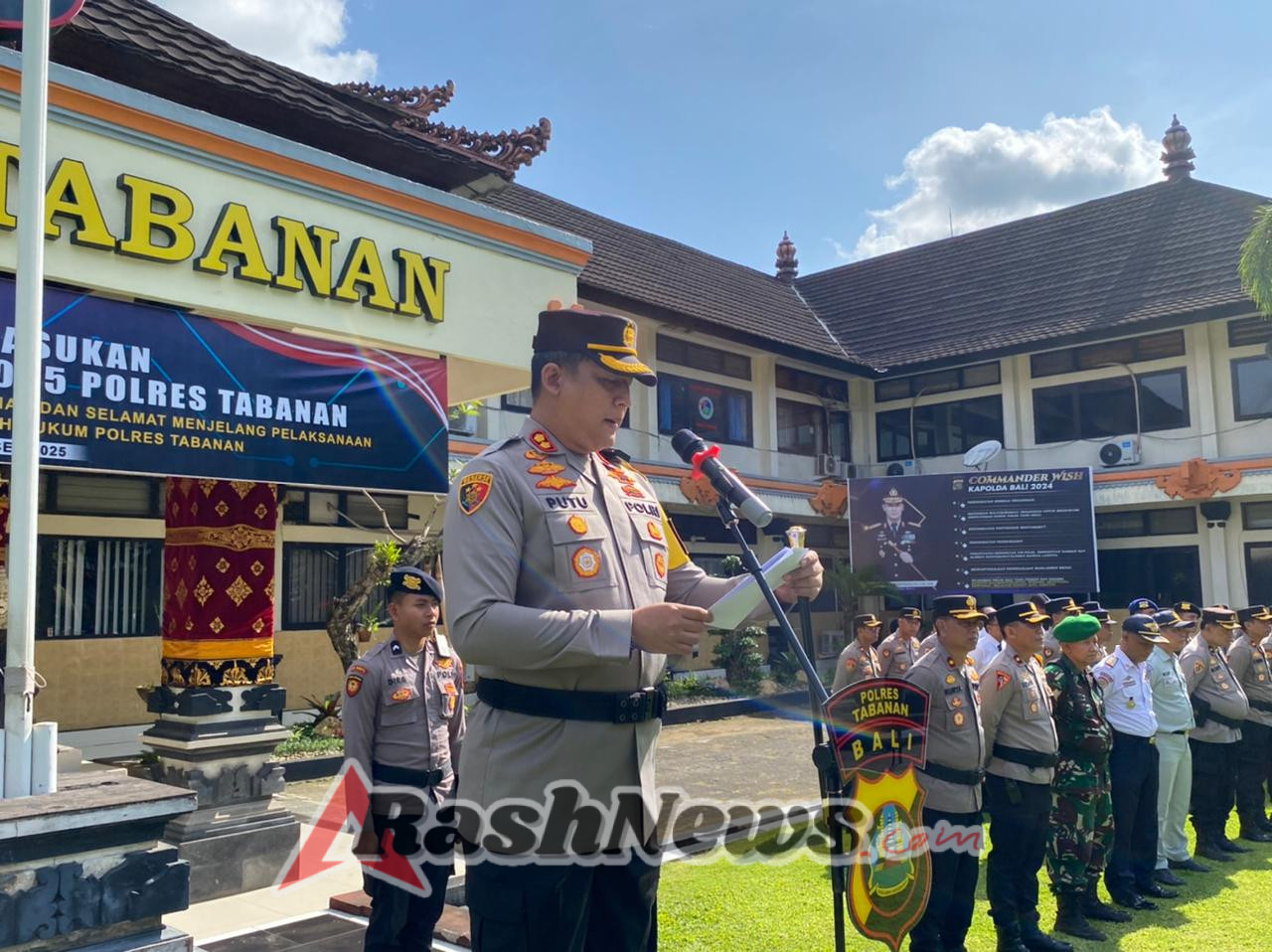 Polres Tabanan Gelar Apel Pasukan Operasi Zebra Agung 2025, Siap Wujudkan Kamseltibcarlantas Menjelang Akhir Tahun