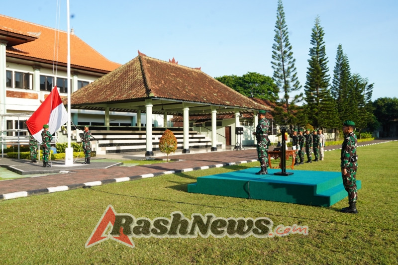 Upacara 17-an di Makorem 163/WSA Jadi Momentum Konsolidasi Prajurit dan PNS TNI AD