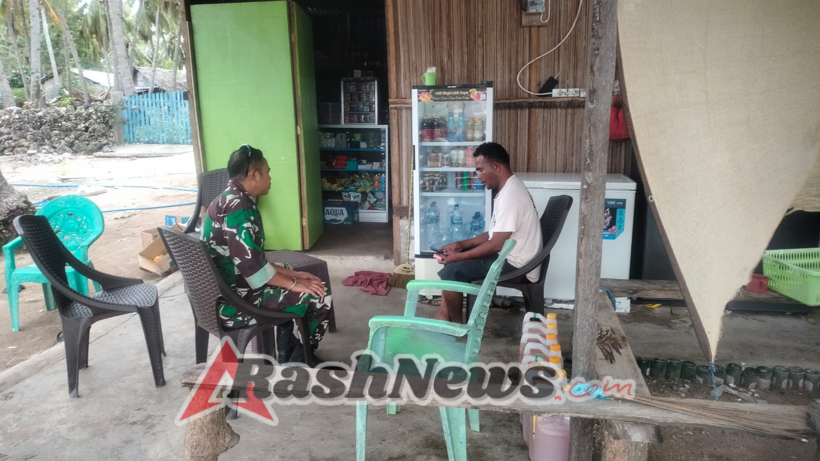 Komsos Babinsa Batutua: Nelayan Diminta Utamakan Keselamatan Saat Angin Kencang