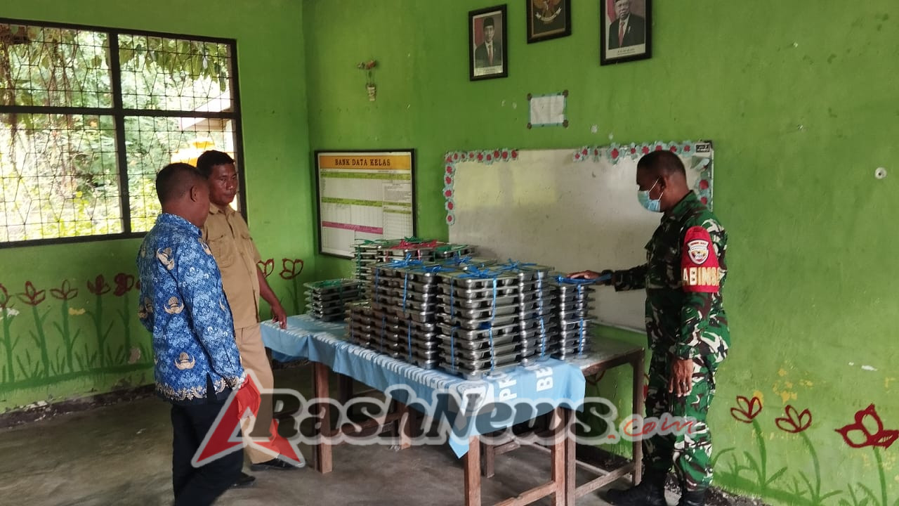 Yayasan Terdinda Berkat Lancar dan BGN RI Salurkan Makanan Sehat, Babinsa Beri Dukungan Penuh