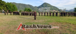 Momen Nasionalisme, Kodim 1628/KSB Laksanakan Upacara Pengibaran Bendera 17 Bulanan