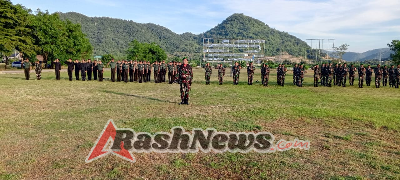 Momen Nasionalisme, Kodim 1628/KSB Laksanakan Upacara Pengibaran Bendera 17 Bulanan