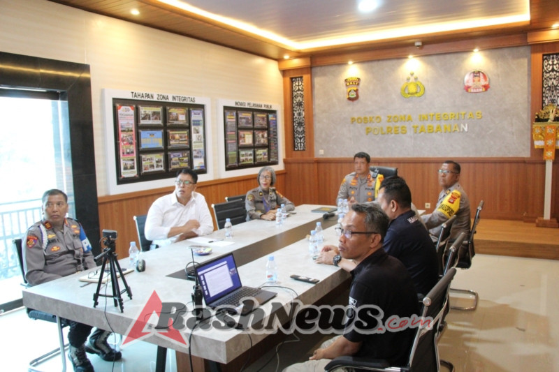 Polres Tabanan Mengikuti Gelar Rapat dan Zoom Meeting Tindaklanjuti Putusan MK 114/PUU/XXIII/2025