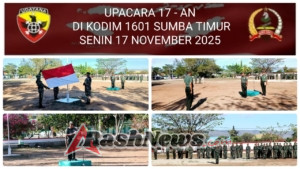 Upacara Bendera Rutin 17-san di Waingapu Berjalan Khidmat dan Tertib