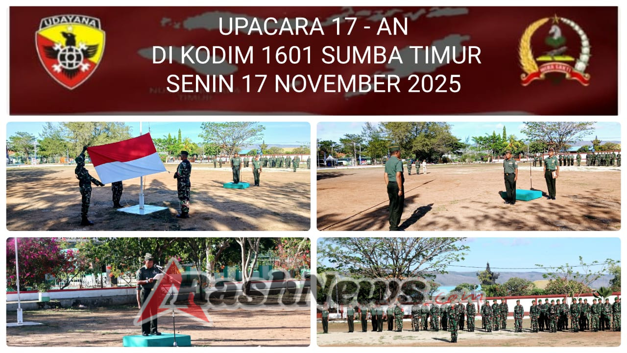 Upacara Bendera Rutin 17-san di Waingapu Berjalan Khidmat dan Tertib
