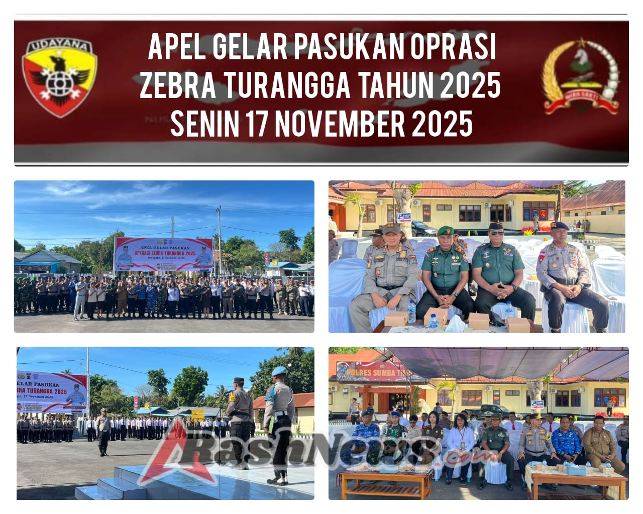 Kapolres Pimpin Gelar Pasukan Operasi Zebra 2025, TNI–Polri Sumba Timur Siap Amankan Lalu Lintas