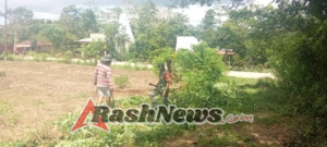 Sinergi Babinsa, Pemdes dan Warga Laihau Wujudkan Pembangunan Kantor Koperasi Merah Putih