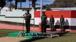 Kodim 1625/Ngada Gelar Upacara 17, Mayor Inf. Supriyanto Sampaikan Sejumlah Penekanan kepada Anggota