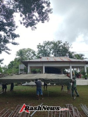 Pengamanan Wilayah dan Persiapan Sarana Ibadah, Babinsa Hadir di Tengah Masyarakat Pantai Baru
