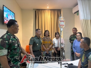 Bentuk Solidaritas, Dandim 1626/Bangli Kunjungi Danramil 01/Bangli di RS BMC Bangli