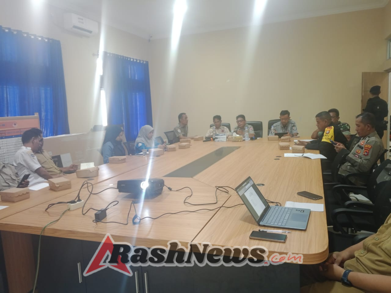 Peran Aktif Pjs Pasi Ops Kodim 1628/KSB Dalam Penyusunan Kesiapan Apel Siaga Bencana Sumbawa Barat.