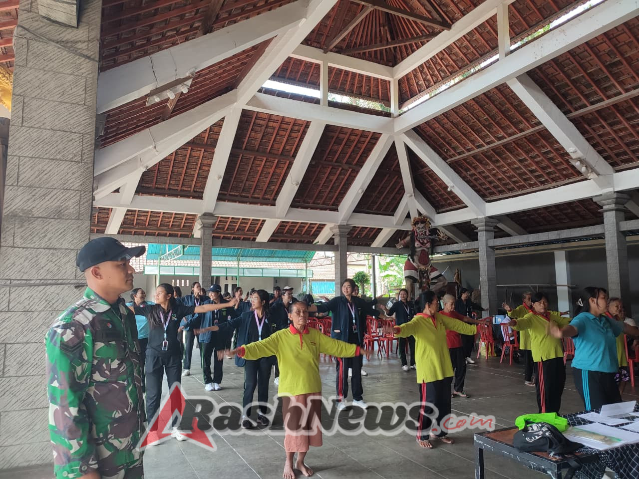 Aktif Kawal Posyandu, Babinsa Dawan Kaler Peduli Kesehatan Warga Binaan