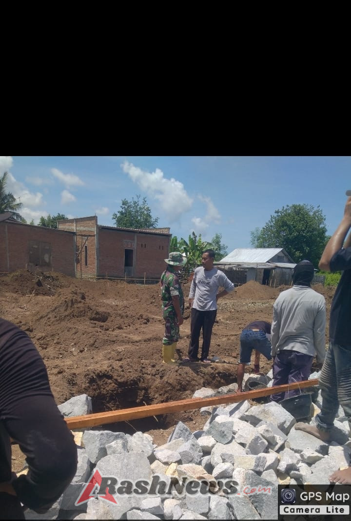 Tingkatkan Kualitas Pembangunan, Babinsa Dasan Anyar Lakukan Monitoring Koperasi Merah Putih